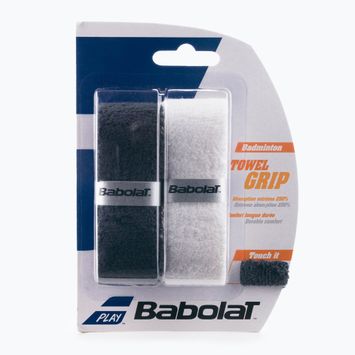 Babolat Towel Grip racchette da badminton 2 pezzi bianco/nero