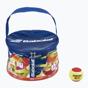 Palline da tennis Babolat in feltro rosso 117065 24 pz. giallo