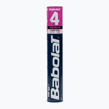Volani da badminton Babolat 3 12 pezzi bianchi.