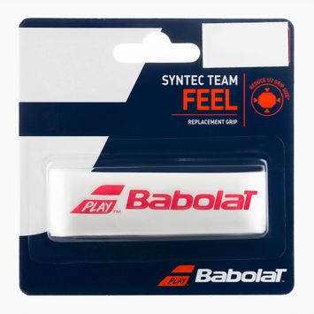 Babolat Syntec Team Grip bianco/rosso, involucro per racchetta da tennis