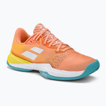 Scarpe da tennis Babolat da donna Jet Mach 3 Clay coral/gold fusion