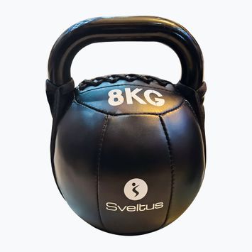 Kettlebell Sveltus Soft PU 8 kg nero