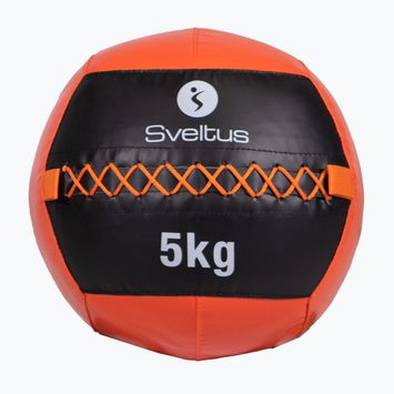 Sveltus Wall Ball 5 kg nero/rosso