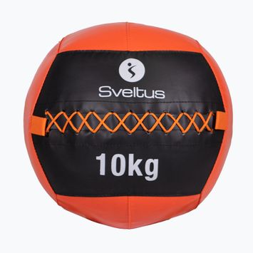 Sveltus Wall Ball 10 kg nero/rosso