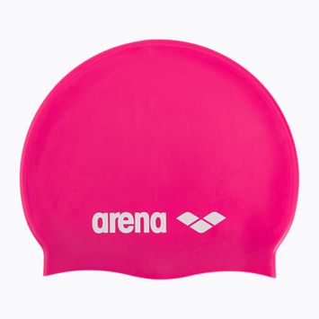 Cuffia per bambini arena Classic Silicone Jr fucsia/bianco