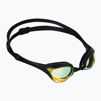 Occhiali da nuoto Arena Cobra Ultra Swipe Mrirror giallo rame/nero