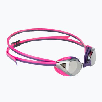 Occhialini da nuoto per bambini arena Python Mirror Jr silver/shocking pink/plum