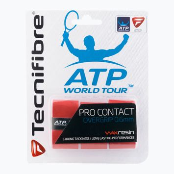 Fasce per racchette da tennis Tecnifibre Contact Pro 3 pz. rosso