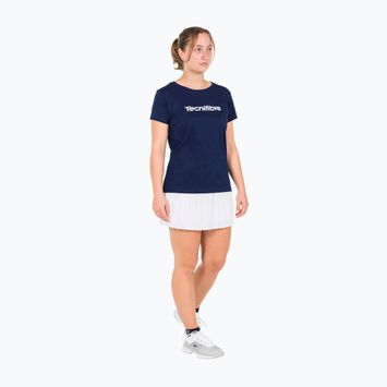 Maglietta da tennis donna Tecnifibre Team Cotton Tee marine