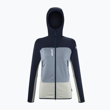 Felpa Millet donna Fusion Grid Hoodie rugiada nebbiosa/saphir