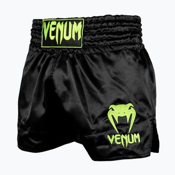 Pantaloncini da allenamento Venum Classic Muay Thai da uomo, nero/giallo scuro