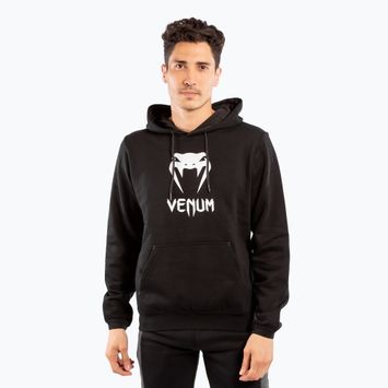 Felpa Venum Classic da uomo con cappuccio nero/bianco