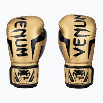 Guanti da boxe Venum Elite oro/nero