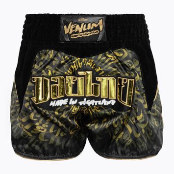 Pantaloncini da allenamento Venum Attack Muay Thai nero/oro