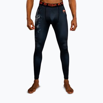 Leggings da allenamento uomo Venum Thunder Dragon Spats Black/Grey/Copper