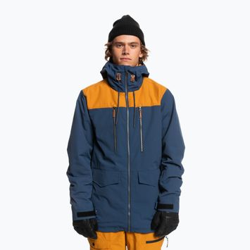 Quiksilver Fairbanks giacca da snowboard da uomo blu insignia