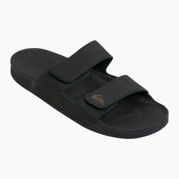 Quiksilver Uomo Rivi Leather Double Adjust infradito nero 1