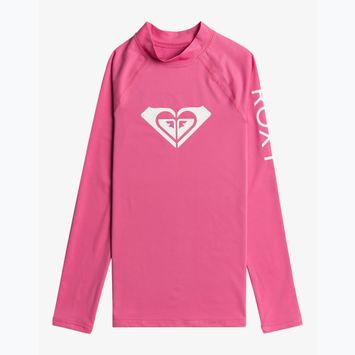 ROXY Whole Hearted rosa shocking, manica lunga da bagno per bambini