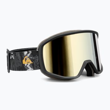 Quiksilver Harper jagged peak nero/oro occhiali da snowboard