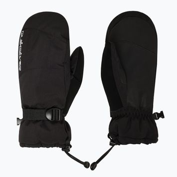 Guanto da snowboard Quiksilver Mission Mitt da uomo nero vero