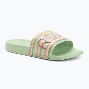 Infradito da donna ROXY Slippy II a righe verdi