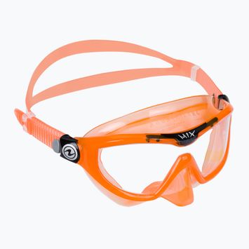 Maschera da snorkeling per bambini Aqualung Mix arancione/nera
