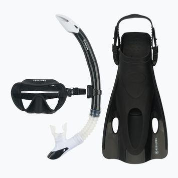 Aqualung Nabul set snorkeling maschera + boccaglio + pinne nero