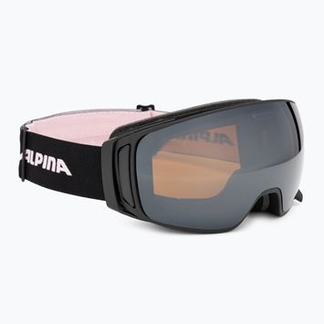 Occhiali da sci Alpina Double Jack Mag Q-Lite nero/rosa opaco/nero specchiato