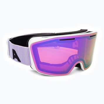 Alpina Nendaz Q-Lite S2 bianco/lilla opaco/lavanda occhiali da sci