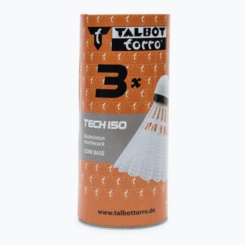 Talbot-Torro Tech 150 Volano sintetico per badminton 3 pz.