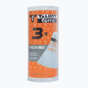 Talbot-Torro Tech 150 Volano sintetico per badminton 3 pz.