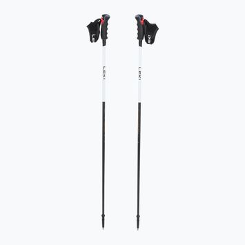 Bastoncini da sci da donna LEKI Carbon 14 3D carbonio naturale/bianco/oro