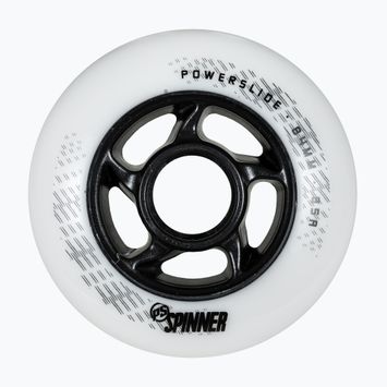 Powerslide Spinner 84 mm/88A ruote rollerblade 4 pezzi bianco.