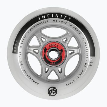Powerslide Infinity 80 RTR ABEC9/Spacer ruote rollerblade 4 pezzi grigio