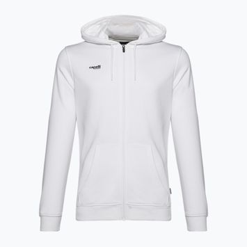 Felpa da calcio con cappuccio Capelli Basics Uomo Adulto con zip, bianco