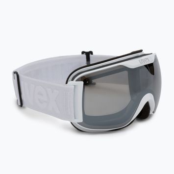 UVEX Downhill 2000 S LM occhiali da sci bianco opaco/argento specchiato/chiaro
