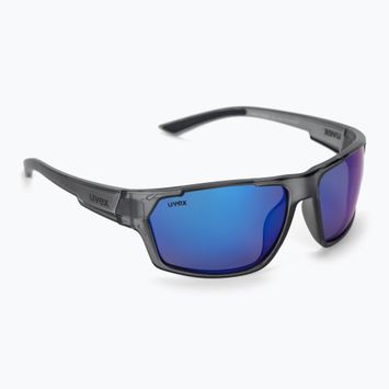 Occhiali da sole UVEX Sportstyle 233 P smoke mat/polavision mirror blue