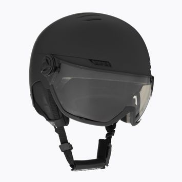 Casco da sci UVEX Wanted Visor Pro V nero opaco/variomatc fumo