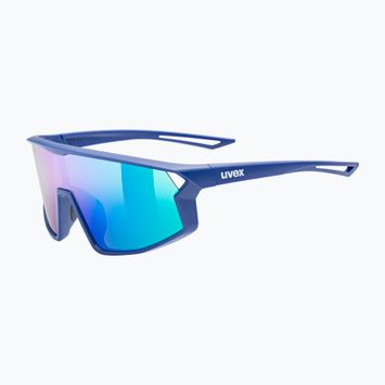 UVEX occhiali da sole per bambini Skyryse Jr blu opaco/verde specchio