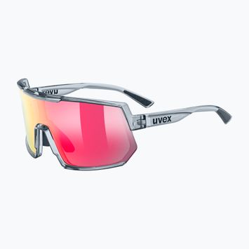 UVEX occhiali da sole Sportstyle 235 fumo trasparente/rosso specchiato