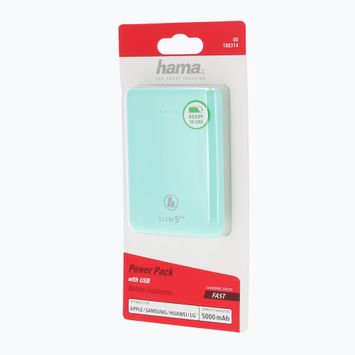 Hama Slim 5HD Power Pack 5000 mAh verde 1883140000