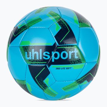 Calcio uhlsport Lite Soft 350 blu ghiaccio / marina / verde fluo dimensioni 5