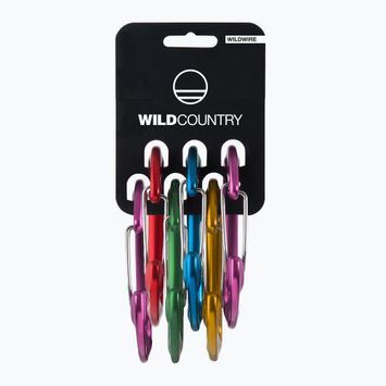 Wild Country Wildwire Rack 6 Pack set di moschettoni uni