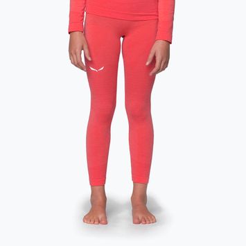 Pantaloni termici da bambino Salewa Zebru Medium Warm AMR fluo coral