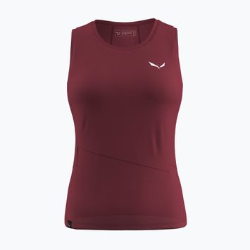 Canottiera da trekking da donna Salewa Puez Sporty Dry Tank syrah