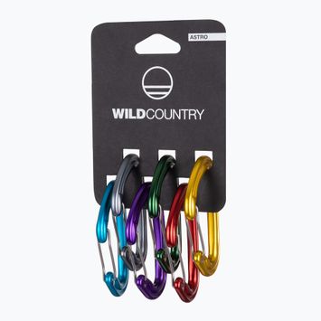 Set di moschettoni Wild Country Astro Rack da 6 pezzi.