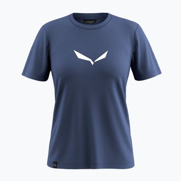 Maglietta Salewa Solid Dry donna in denim scuro