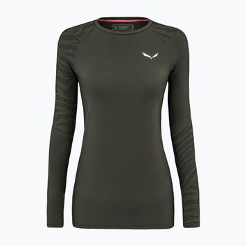 Salewa Cristallo Warm AMR manica lunga termica da donna oliva scuro