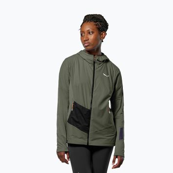 Giacca antivento donna Salewa Pedroc Polarlite Wind Hood faded green