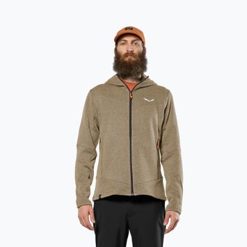 Felpa da trekking uomo Salewa Puez Rocca Polarlite Hood quicksand